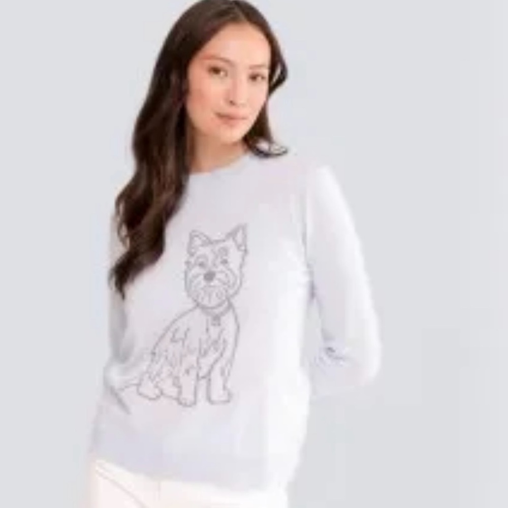 Alachan Koa Westie pullover sweater cotton cashmere blue size L